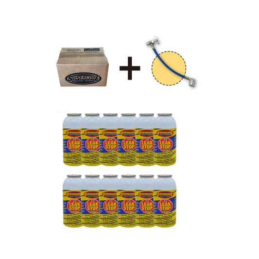 R134A SEAL LEAK STOP WITH UV DYE 4OZ (12 EA)