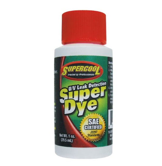 SUPERCOOL HVAC UV DYE CONCENTRATE 1OZ SELF MEASURE BOTTLE