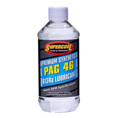 SUPERCOOL PAG 46 Air Conditioning Refrigerant Oil 8oz 237ml Supercool Refrigerant Oil R134A