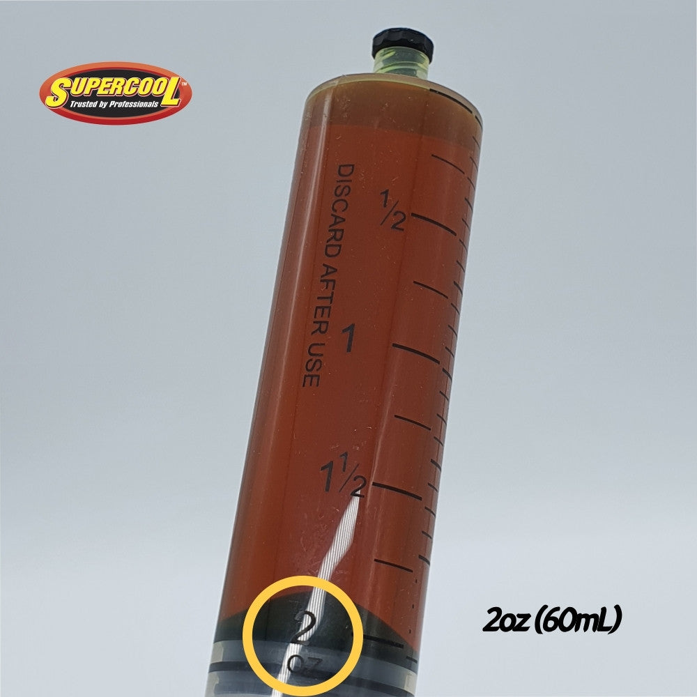 SUPERCOOL HVAC UV DYE CONCENTRATE 2 OZ SYRINGE 8-PACK IN BOX