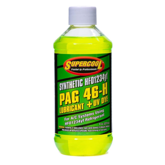 SUPERCOOL 1234YF PAG 46 VISCOSITY WITH UV DYE 8OZ