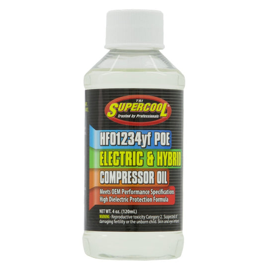 Supercool 1234YF electric vehicle hybrid air conditioner refrigerant oil 