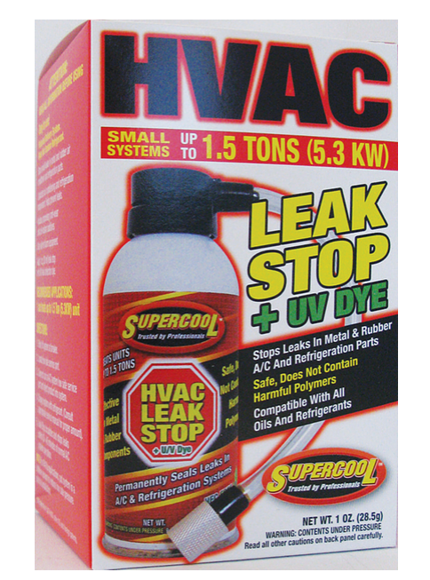 SUPERCOOL HVAC LEAK STOP PLUS U/V DYE