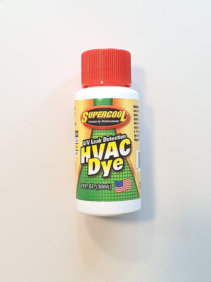 SUPERCOOL HVAC UV DYE CONCENTRATE 1OZ SELF MEASURE BOTTLE