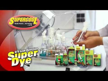 SUPERCOOL HVAC UV DYE CONCENTRATE 8OZ SELF MEASURE BOTTLE