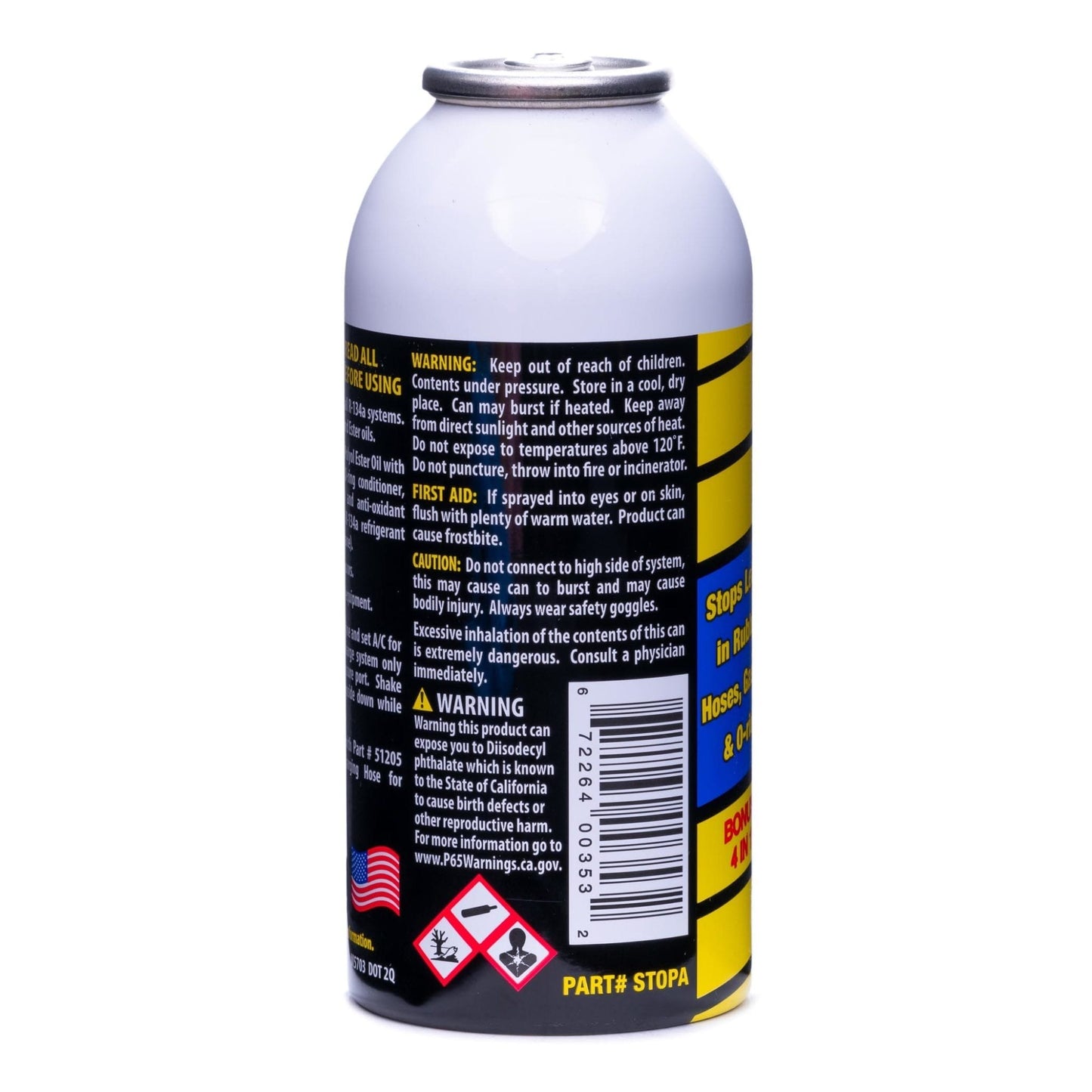 SUPERCOOL R134A SEAL LEAK STOP WITH UV DYE 4OZ